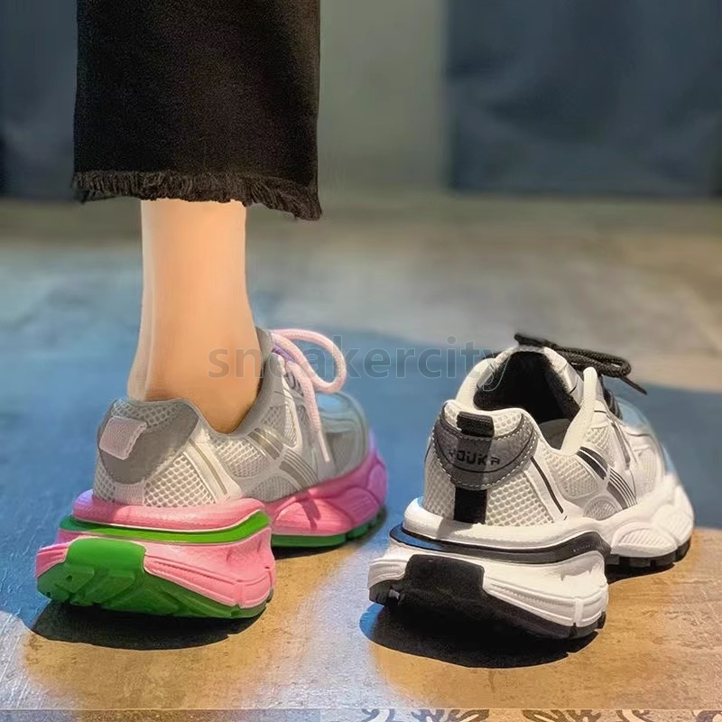 designer trainers running shoes sneakers for men women thick-sole fashion black pink mesh leather street style outdoor sports non-slip women shoes