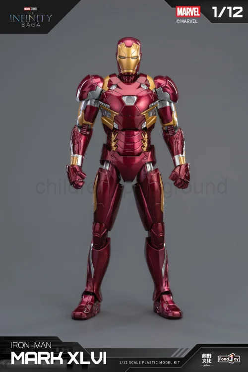 Disney NEW Fondjoy Iron Man MK46 Model Kit 1/12 Infinity Saga Ironman Mark 46 Assembly ABS Joint Movable Kid Toy Customized Gift W250710