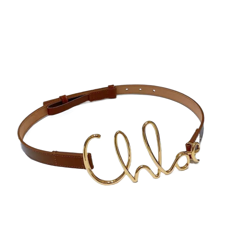 designer Double buckle thin women belt with skirt stylish simple belt Black embellished suit accessories Summer waist chain dress Fashion new belt 2cm