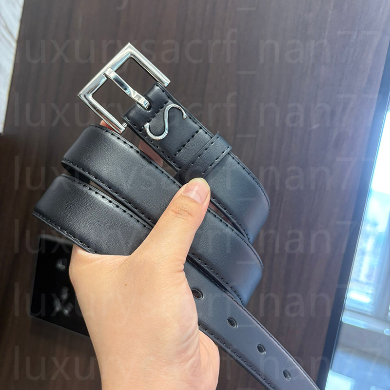 Luxury Designer Belt classic square buckle genuine styles bright alligator embossed leather unisex letter belt