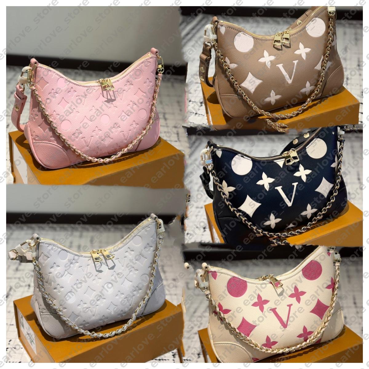 Designer Messenger Bag Womens Bull Horn Bag Classic Vintage Monogram Shoulder Bags Luxury Hobo Muti Colors Female Purse Crossbody Bag