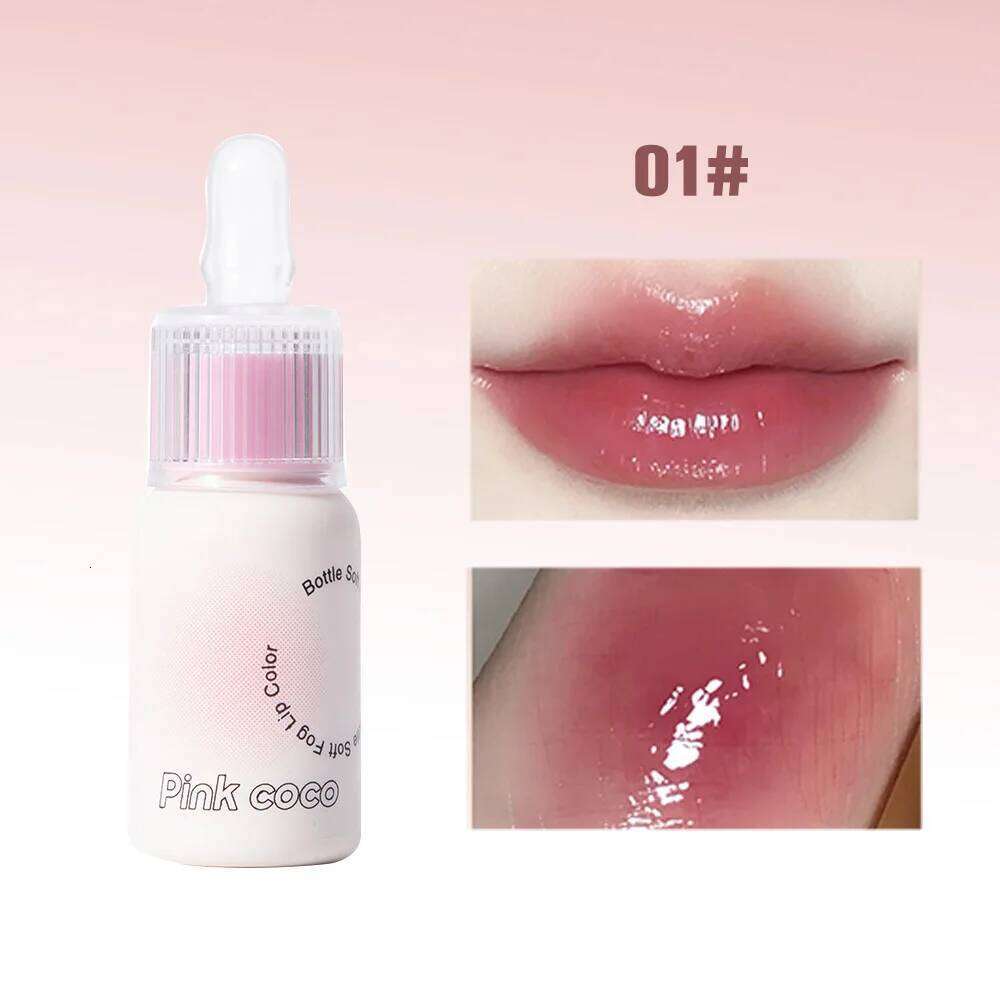 Bottle-shaped Mirror Moisturizing Glaze Watery Texture Nourishes Lips Long-lasting Natural Lip Makeup X250710