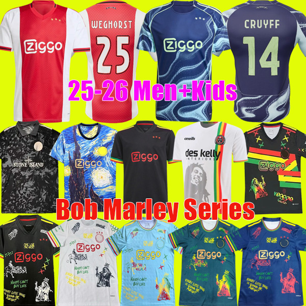 AFC 2025 kit Amsterdam Soccer Jersey 25 26 ajaax Retro Kits maillot Ajaox football shirts 2025 2026 Kids aajax bob marley St one Isl and top