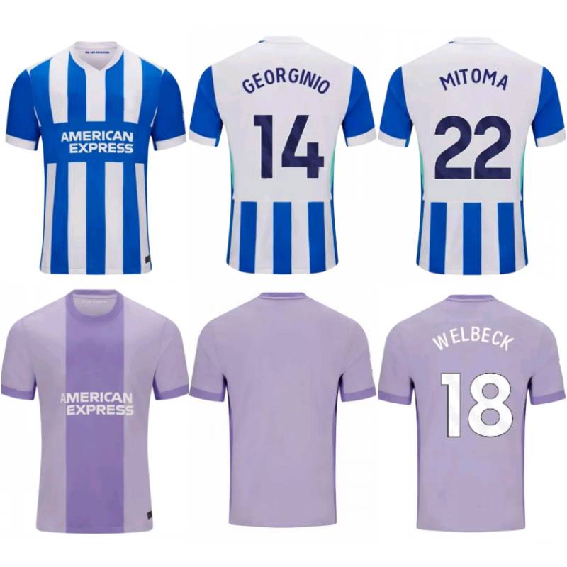 2025/26 Brighton MITOMA Soccer Jersey F. KADIOGLU ENCISO MINTEH WIEFFER Mens FERGUSON ADINGRA LAMPTEY KOSTOULAS MARCH GEORGINIO ESTUPINAN Football Kids Shirt