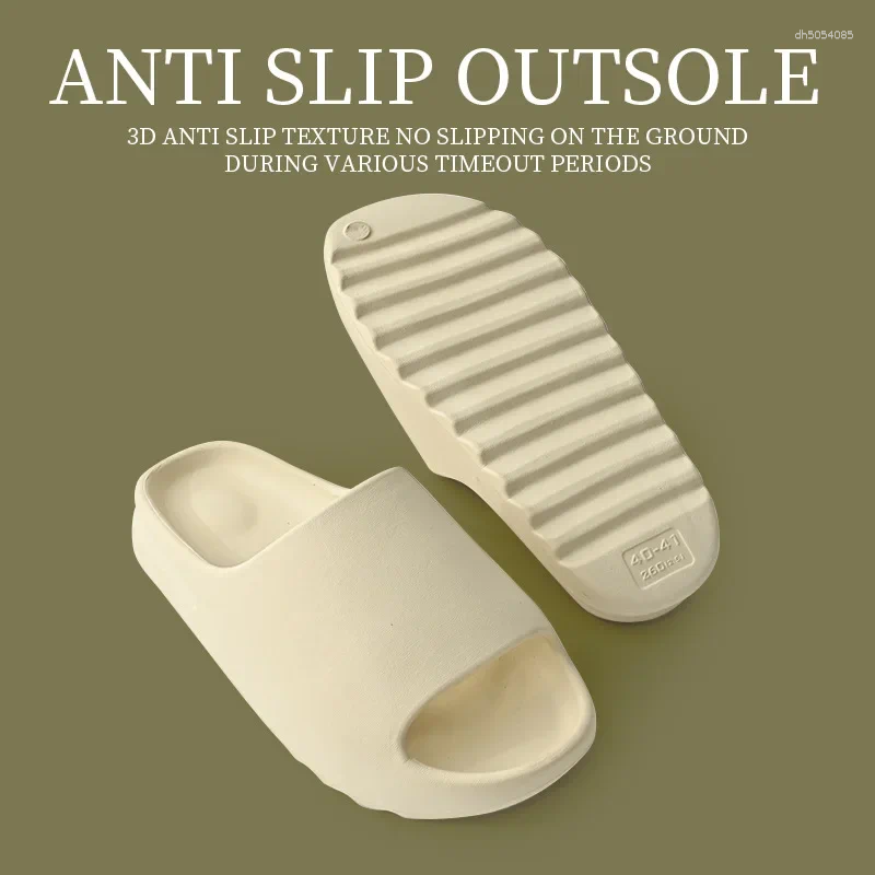 Slippers EVA Soft Thick Soled For Women's Fashion Home Sandals Men's Beach Shoes Asian Size Need To Purchase 1-2 Si