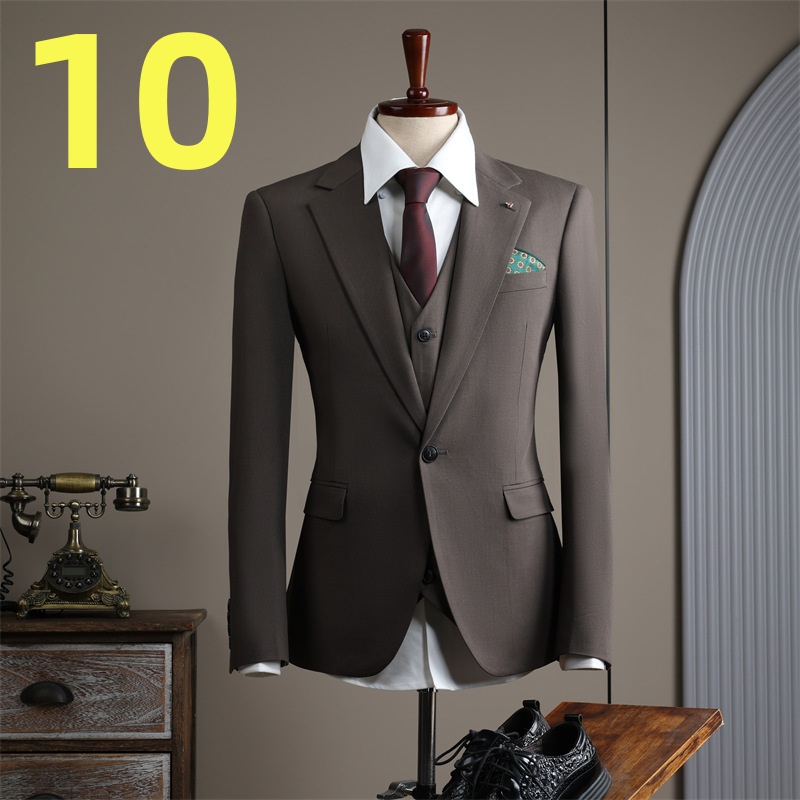 High-end textured k1450 suits for men, slim-fitting tops and coats, best man