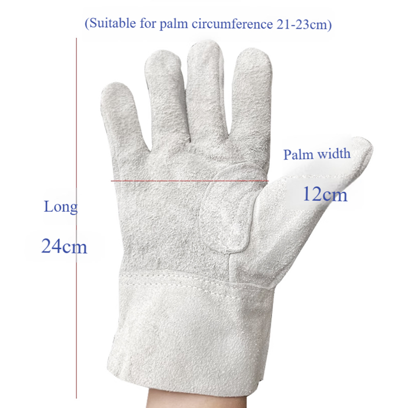 Cowhide gloves special thick wear-resistant scalding gloves for welders are resistant to high temperature and labor protection.