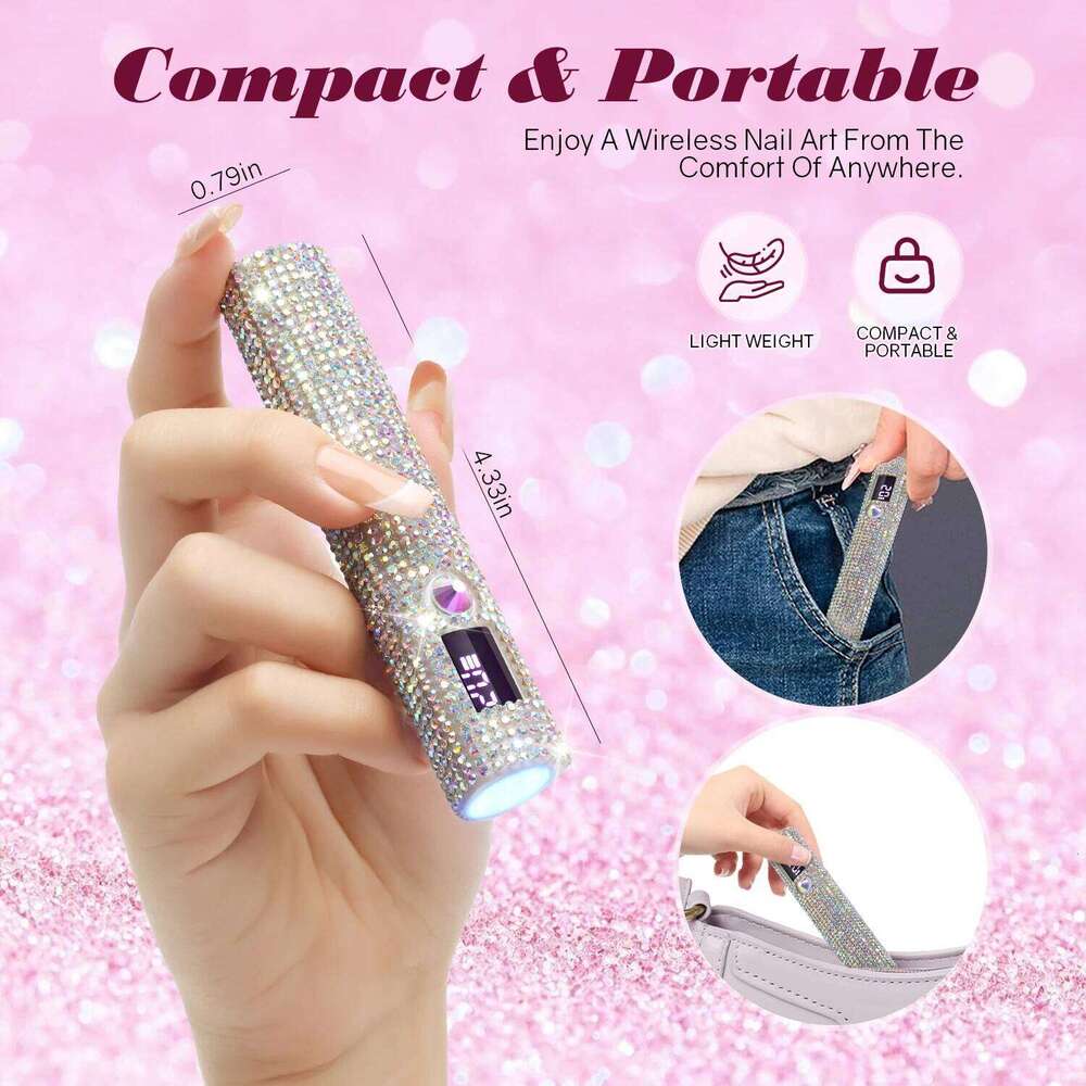 DianaBeauty Handheld Dryer UV/LED Curing All Gel Polish Art Tool USB Rechargeabl Quick Dry Nail Lamp X250710