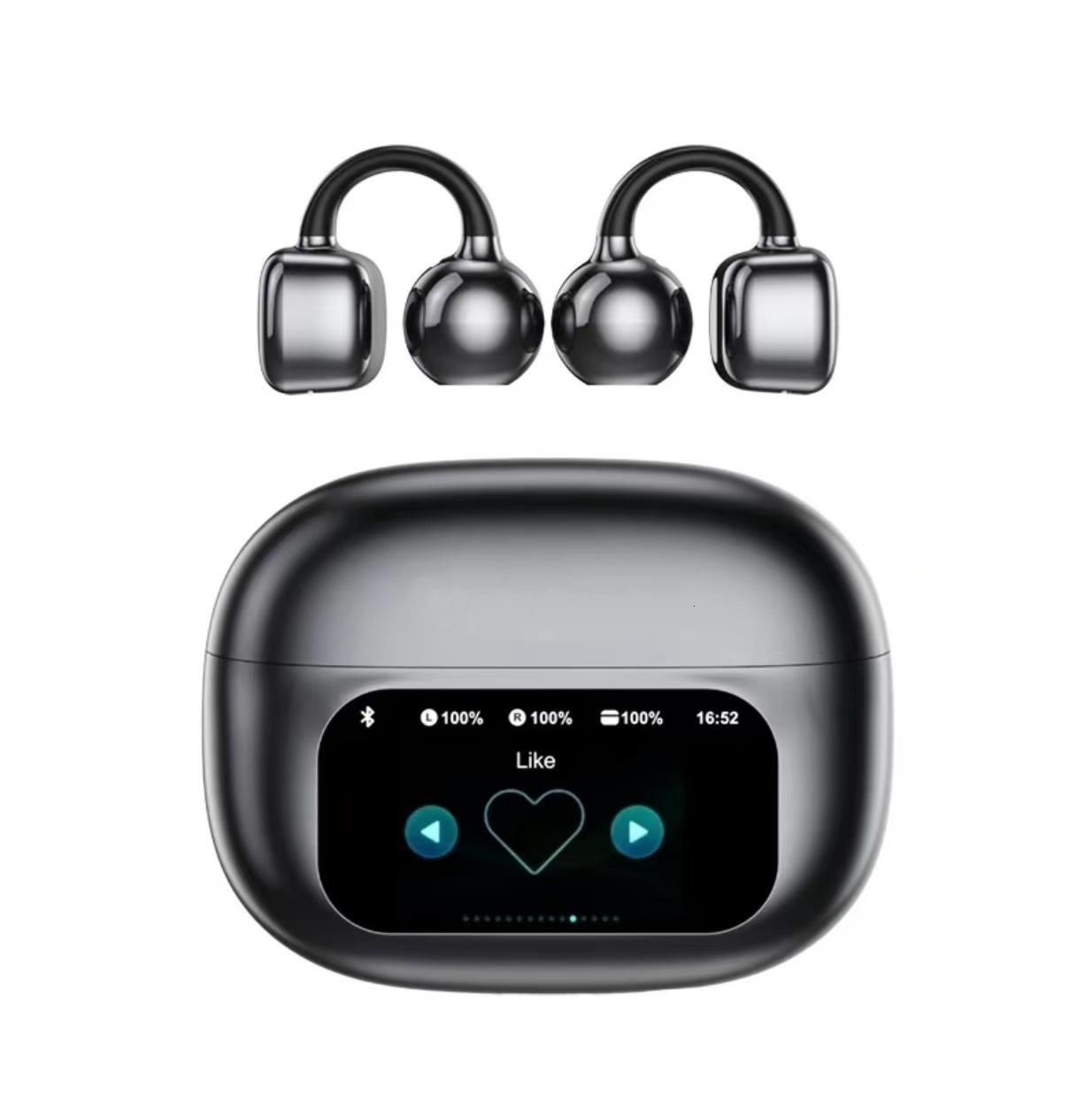 Smart Translation G08 Bluetooth Earphones OWS Clipon Ear Design Comfortable for Long Wear Multilanguage Translation Earphones 250710