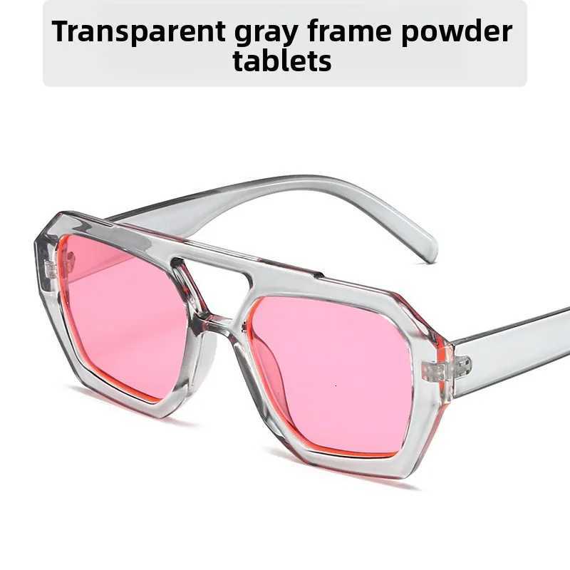 New fashion double beam sunglasses simple collision casual plain sunglasses W250709