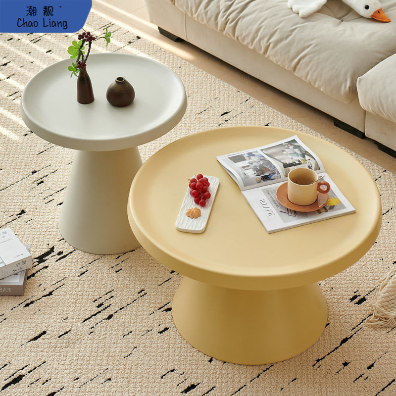 B7103 Home bedside table simple wabi-sabi homestay round side table