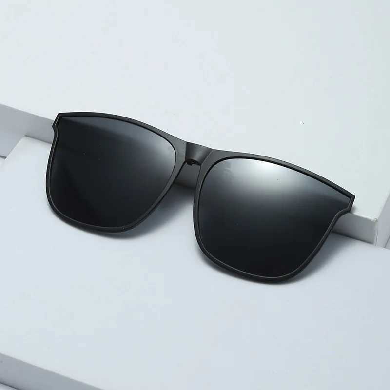 Polari Clip Sunes Myopia es Clip Driver Fishing Outdoor Cycling Night Vision Myopia Clip-On Sun Shading Glasses W250709