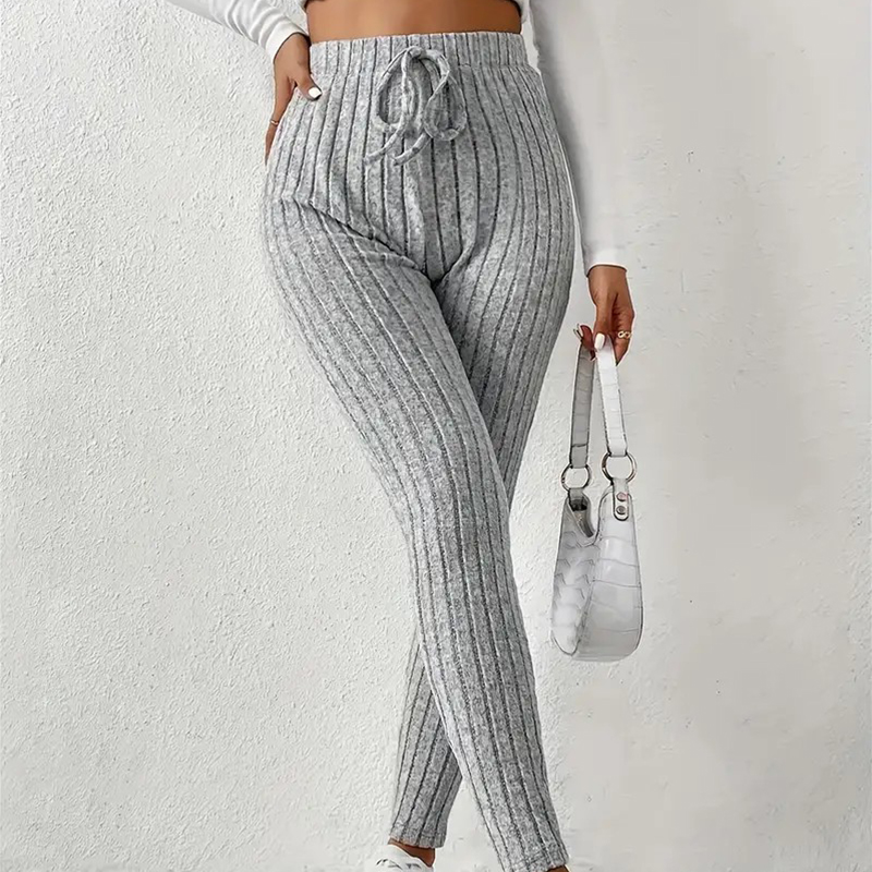 Women's Pants & Capris Elegant Womens High-Waisted Stretch Cotton Capri Pants