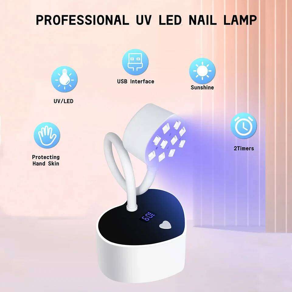 27W LED Shaped Portable Rechargeable UV Dryer White Flash Curing Light for Extension Gel Nail Lamp X250710