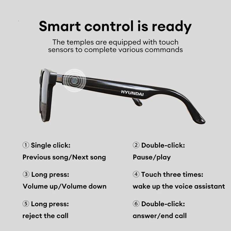 Designer brand choice HYUNDAI HY C multi-function bluetooth headset surround sound music outdoor sports cycling audio sunglasses