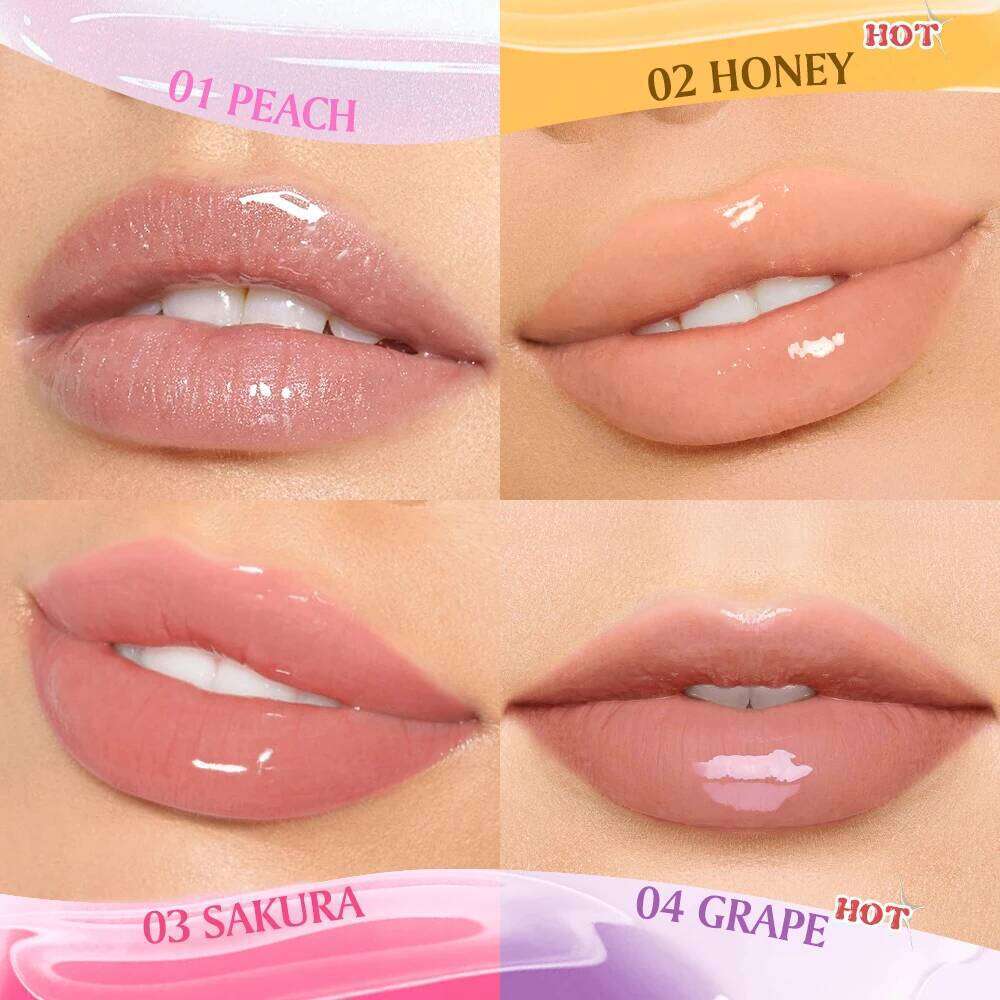 BANXEER Oil Gloss Moisturizing Fruit Flavoured Plumper Non-Sticky Long Lasting Repairing Primer Lip Balm Care Cosmetics X250710