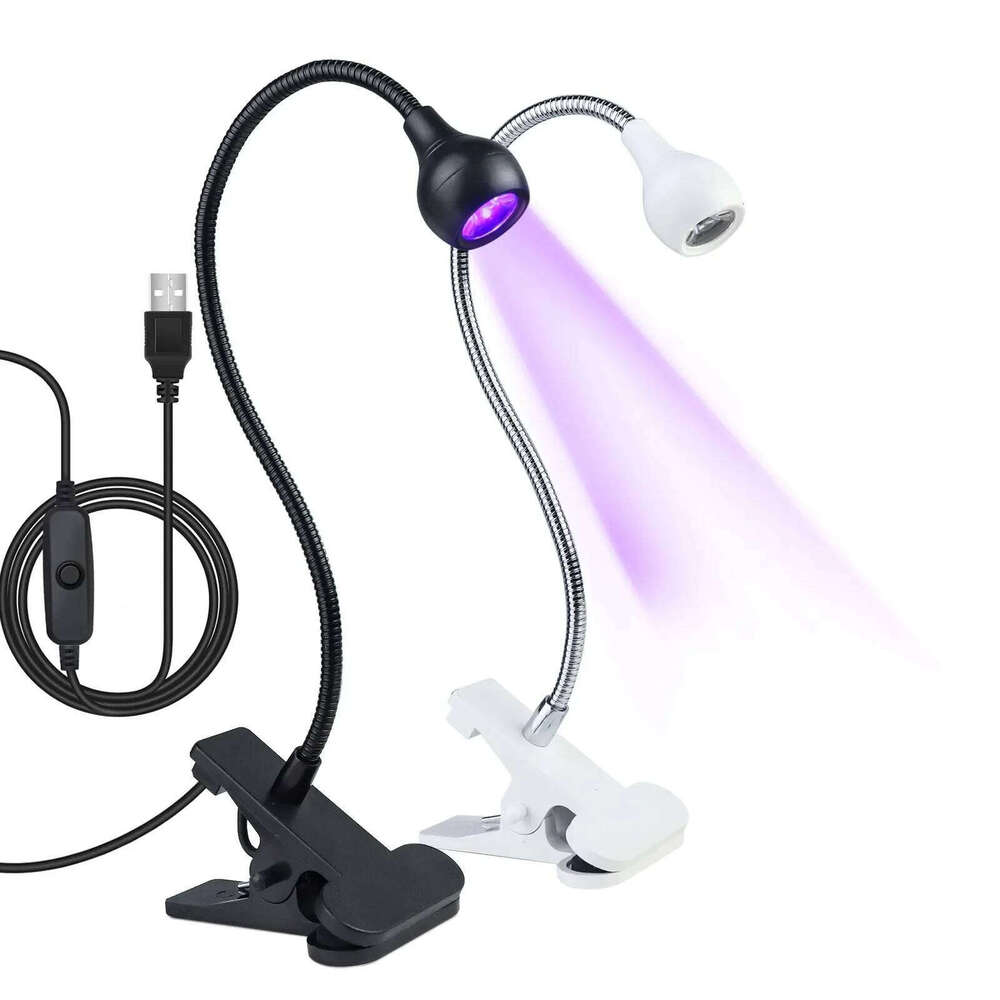 LED UV Light for Drying Polish Gel Clip-On Flexible Desk Mini USB Lamp Portable Nail Dryer Manicure Salon Tools X250710