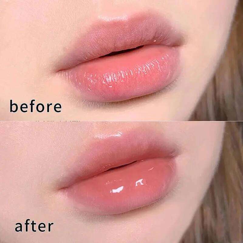 Bee Water-shine Glass Transparent Honey Dry Repair Care toot Moisturizing Lip Oil X250710