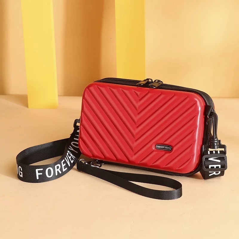 Internet Celebrity Small Bag Hard Shell PC Womens Bag Fashion Simple Texture Shoulder Bag Versatile Ins 7inch Handbag 250710