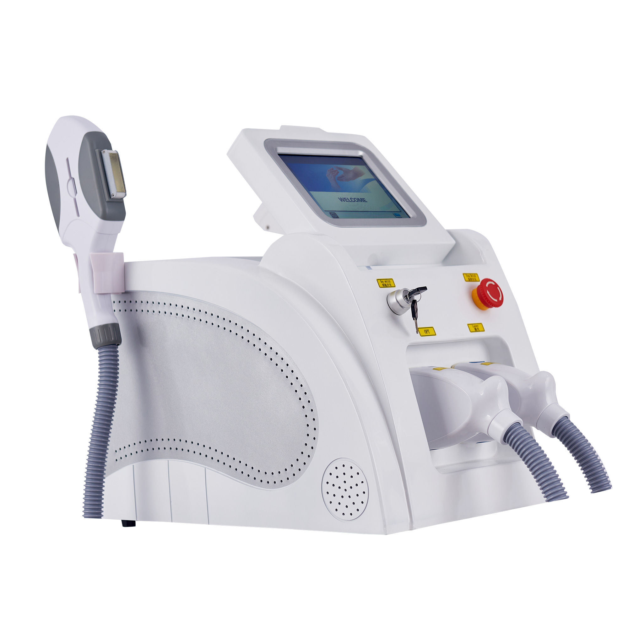 2 in 1 Multifunctional Tattoo Removal E-LIGHT IPL Nd Yag OPT Laser Hair Removal Painless Skin Rejuvenation Machine CE