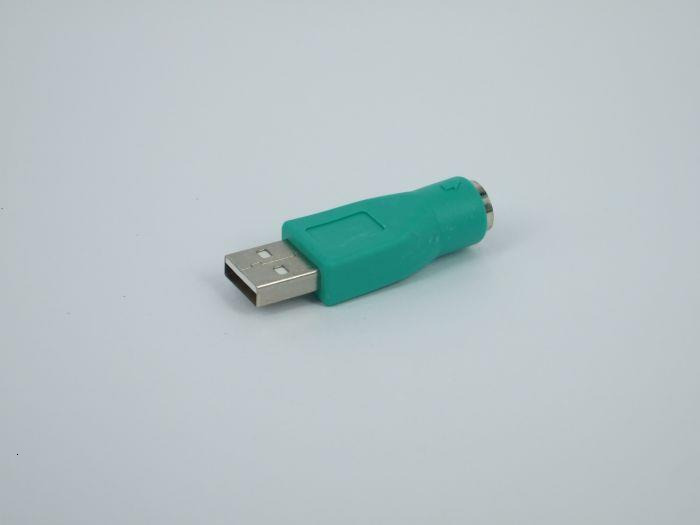 USB to PS2 adapter - Male USB connector to 6-pin female connector - Adapter for connecting keyboards and mice