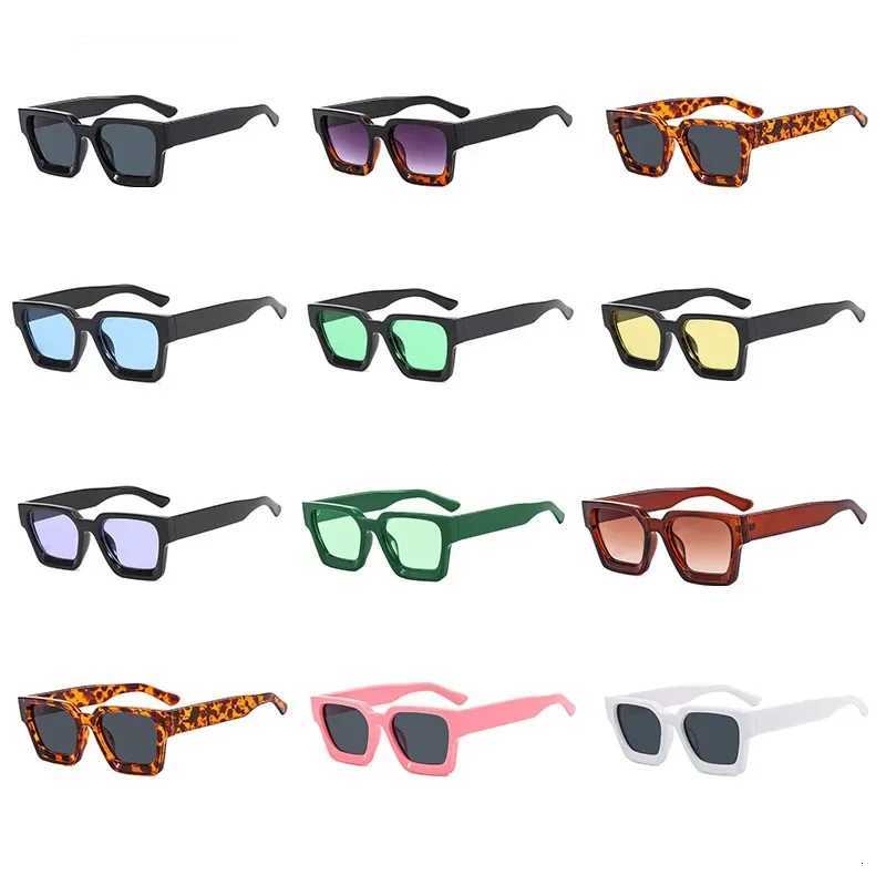 Square Vintage Sunglasses Men Women Fashion Punk Retro Brand Designer Sunglasses Driving Sunglasses UV400 Goggles S W250709