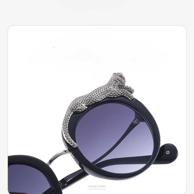 New opard Shadow Rhinestone Blue Light Sunglasses opard Bling 2025 Where Wildness Meets Stardust Eye Protection W250709