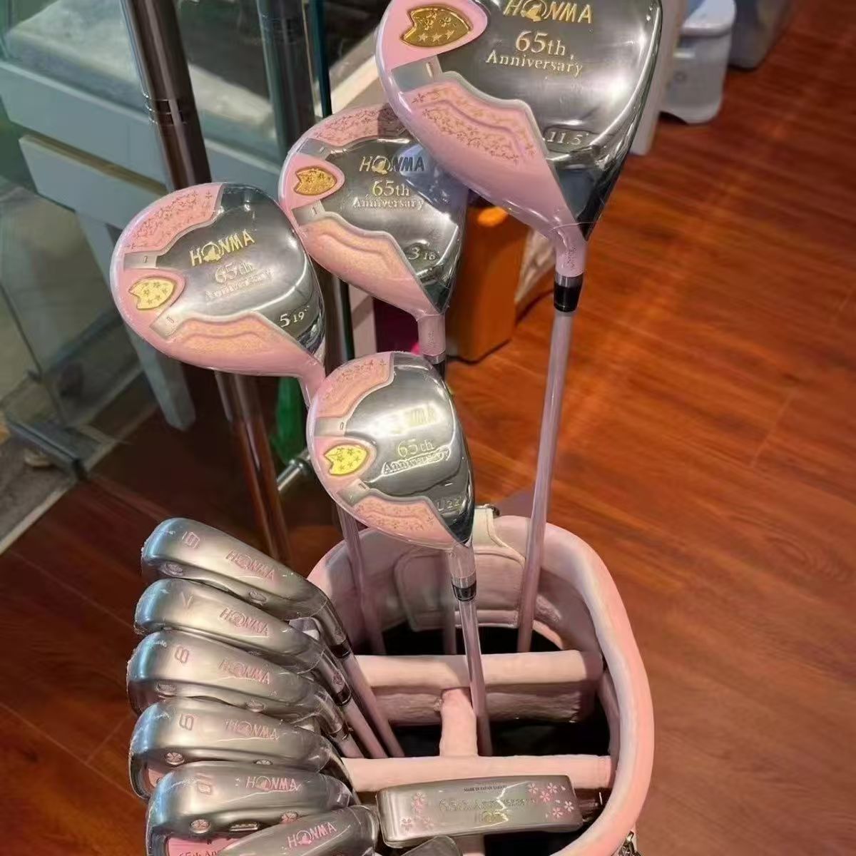 Full Set Ladies Women Golf Clubs Honma 65th Anniversary Golf Driver Fairway Woods Hybrid+ Irons + Putter Exclude bag