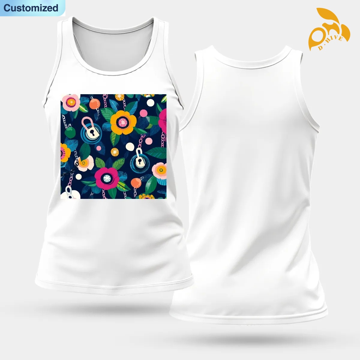 free shipping of customized fashionable breathable sports vest for women is suitable for the United States 180GSM front and back DTF with exquisite pa