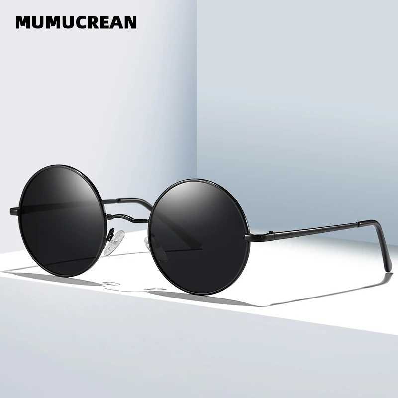 New ic polari sunes for men retro round fe es for wen fashion mti-color flash color sunes W250709