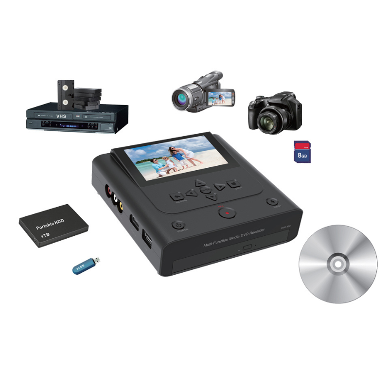 Appareil multimédia tout-en-un compact: Connectivité HDMI / DVD + USB + AV