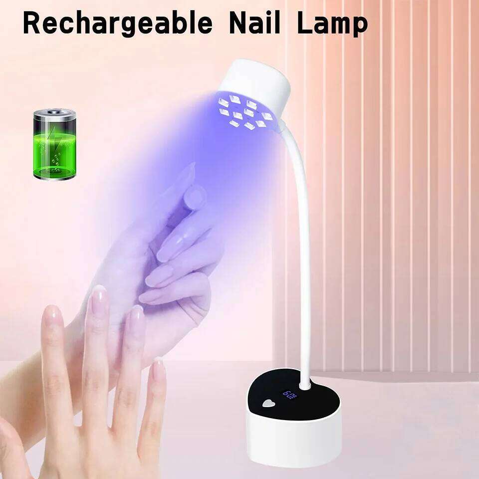 27W LED Shaped Portable Rechargeable UV Dryer White Flash Curing Light for Extension Gel Nail Lamp X250710
