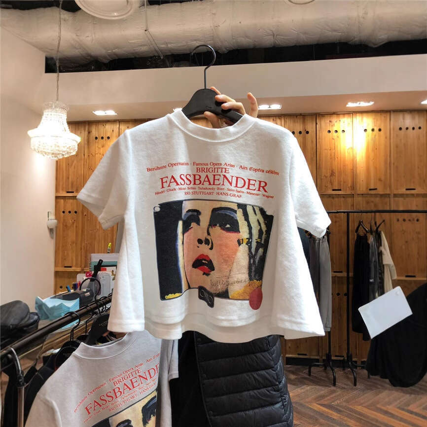 Sleeve T-Shirt For Women Summer New Short Loose White Letter Print Student Top Plus Size Women's Fashion B5