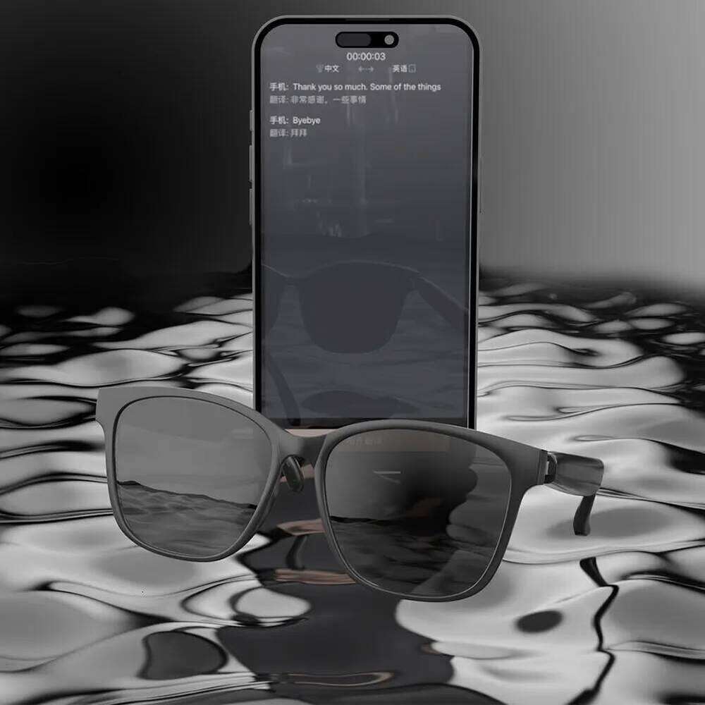 Designer Brand Smart Headset Automatic Speech Translation AI Support Language Travel Business Meeting Audio Sunglasses