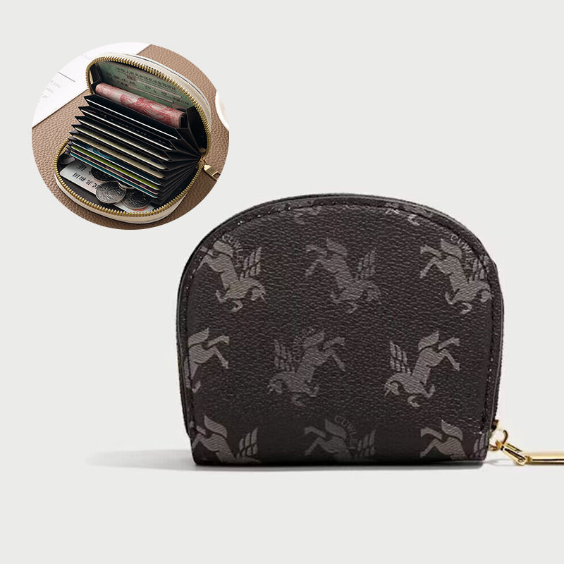 Lanjia Coin Card Convenient Multi Functional ID Holder Unicorn Pattern Series Fashion D E
