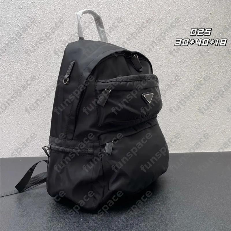 Black Designer Backpack Nylon Large Capacity Mens Luxury Shoulder Bags Outdoor Sports Bag Womens Travel Bag -15 Zipper Letter School Crossbody Bag DZG2507101