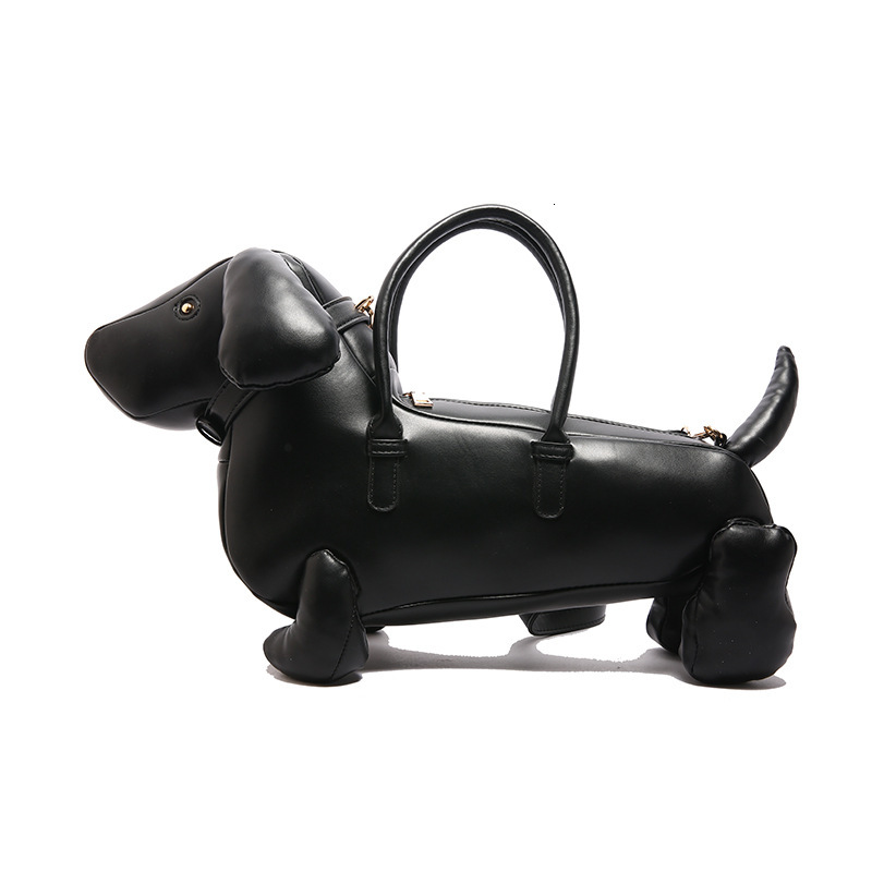 Free shipping designer 2025 New Personalized Creative Fun Dachshund Dog Shape Puppy Bag Handbag Crossbody Bag Unique Design