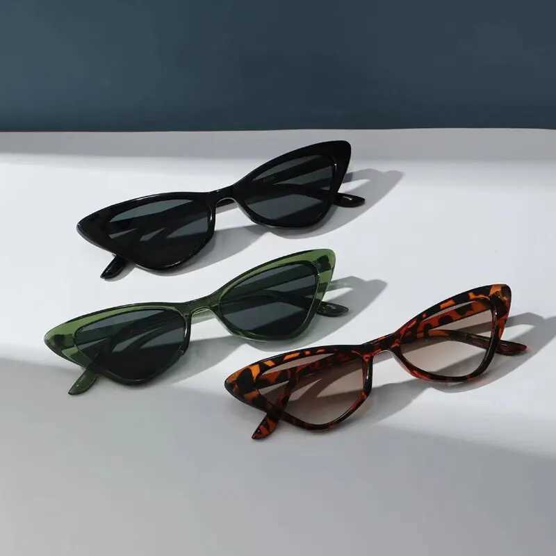 3 Pairs Per Set Small Cat Eye Sunglasses Cute Skinny Cat Eye Eyewear Retro Vintage Narrow Cateye Sunglasses Set W250709