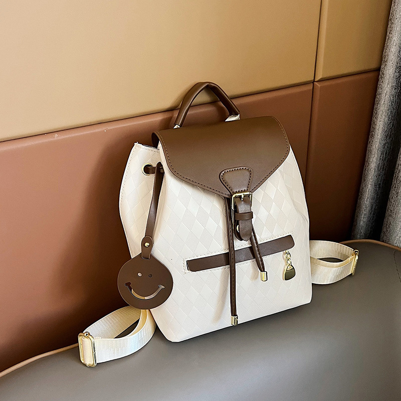 Free Shipping Designer Luxury Women's Backpack New Casual Women's Plaid Bag For Work Commute Travel Backpack Student Leisure Bag