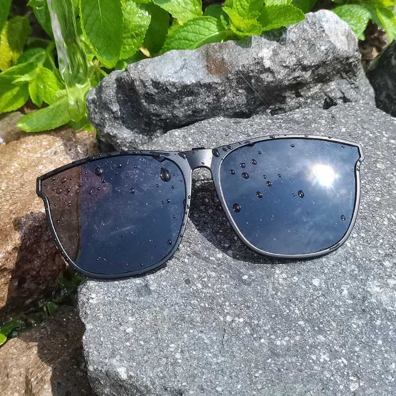 Polari Clip Sunes Myopia es Clip Driver Fishing Outdoor Cycling Night Vision Myopia Clip-On Sun Shading Glasses W250709