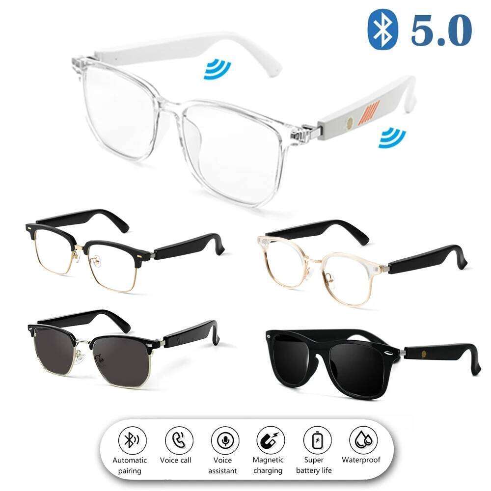 Designer Brand with Bluetooth Call Wireless Audio Tentacle Free Call Stereo Music Headset Smart Sunglasses