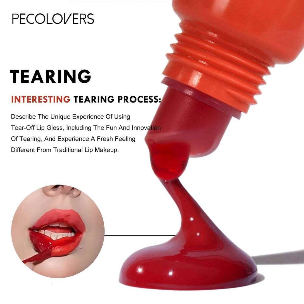 6-color Liquid Waterproof Long-lasting Peel-off Lip Gloss Non-stick Cup Moisturizing Makeup for Women X250710