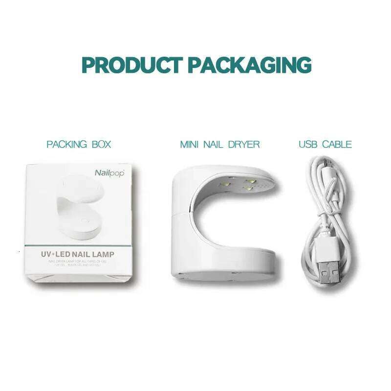 NAIL Small Dryer UV LED USB Lamp Manicure Curing Gel Polish Egg Shape Design hine Single Finger Nail Art Tools X250710 X250710
