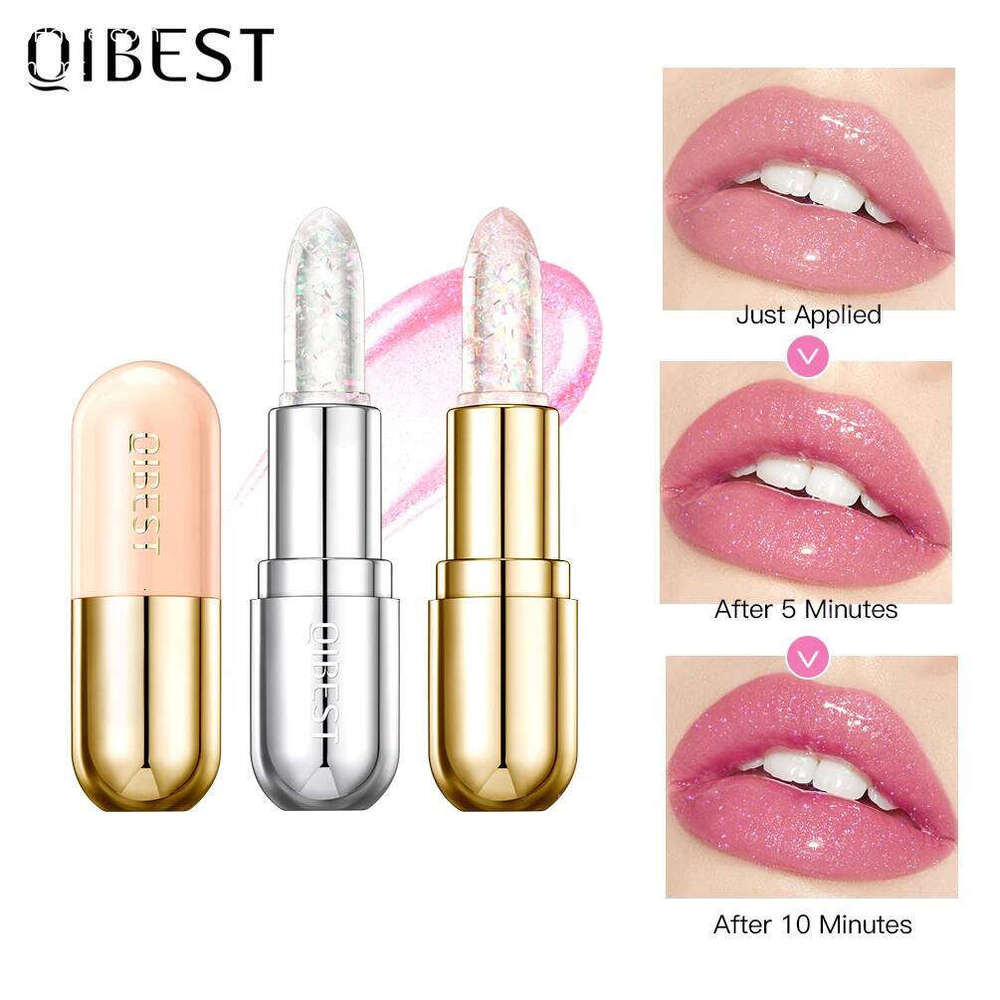 Glitter Lipstick Balm Color Change Transparent Moisturizing Makeup Crystal Jelly Pearlescent Lip Plumper Gloss Tint Cosmetic X250710