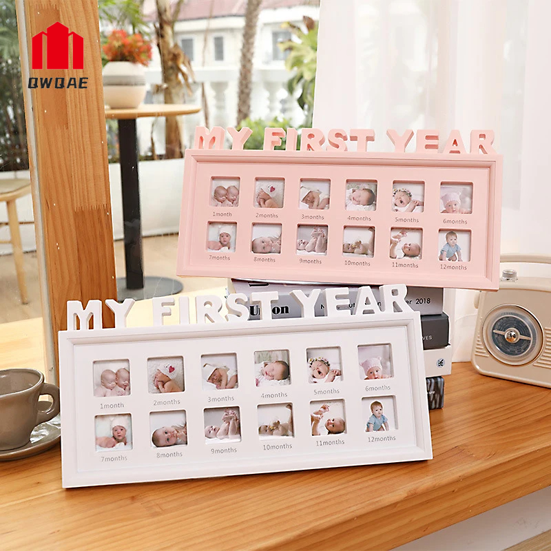 My First Year Baby Photo Frame Home Decoration Creative Diy Memory Newborn 12 Month Growing Picture Holder Souvenirs Supplies H260306