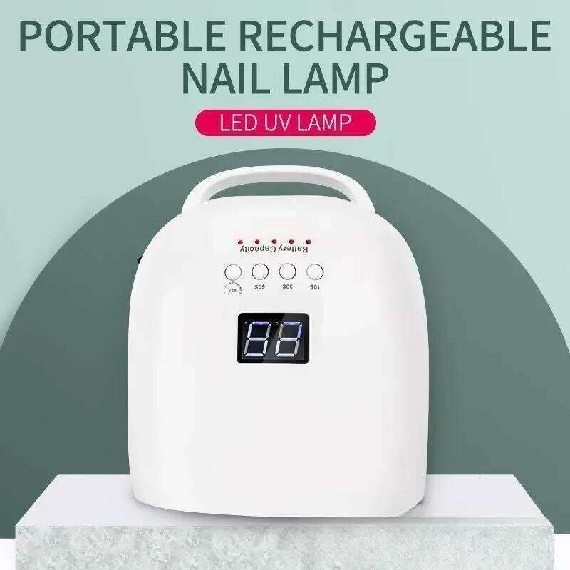 NEW Rechargeable 86W UV LED Lamp Cordless Dryer Gel Polish Professional Nail Art Manicure Tools for Home and Salon X250709