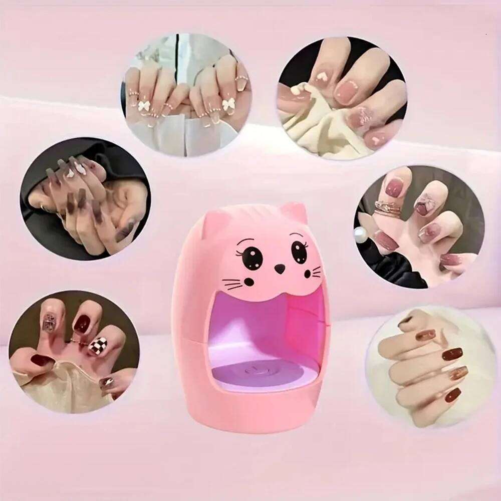 LULAA UV Nails Gel Polish Dryer with Cute Shape Small and Portable LED Nail Light for Fingernail Artists DIY X250709