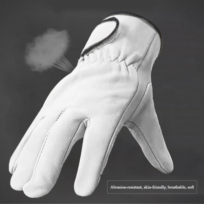 Protective gloves, welder gloves, cowhide, thickened wear-resistant high-temperature labor protection gloves.