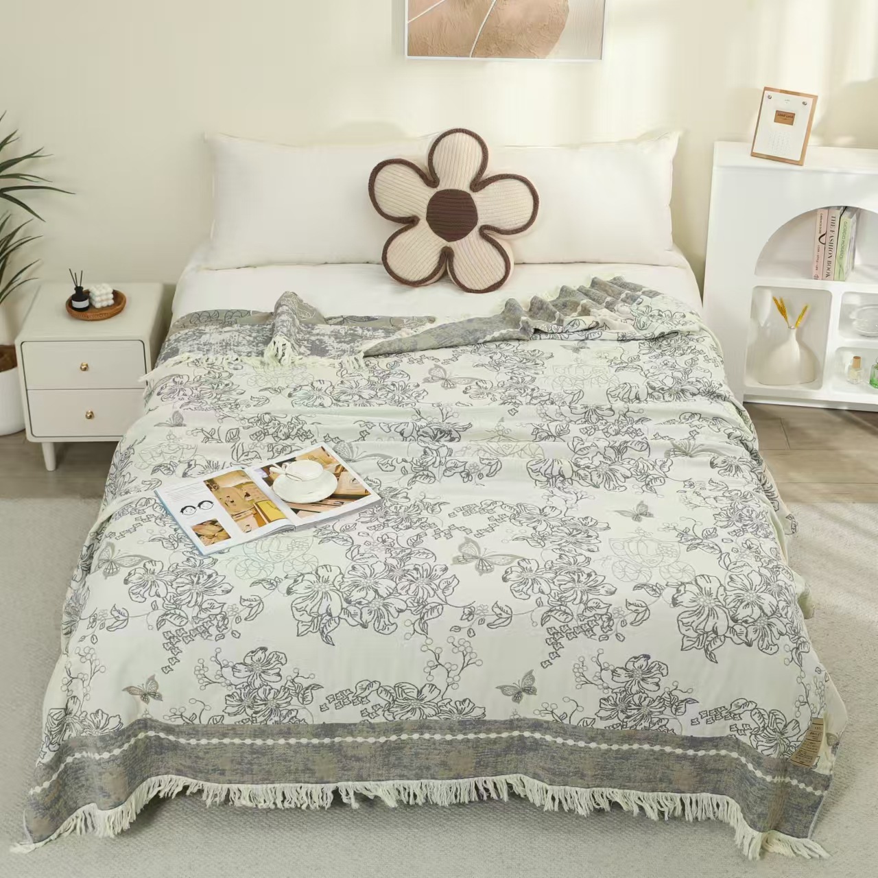 New Summer Blanket For Beds Double Sofa Towel Thin Sheet Single Cool Quilt Cotton Blanket And Bedspread Breathable Comfortable