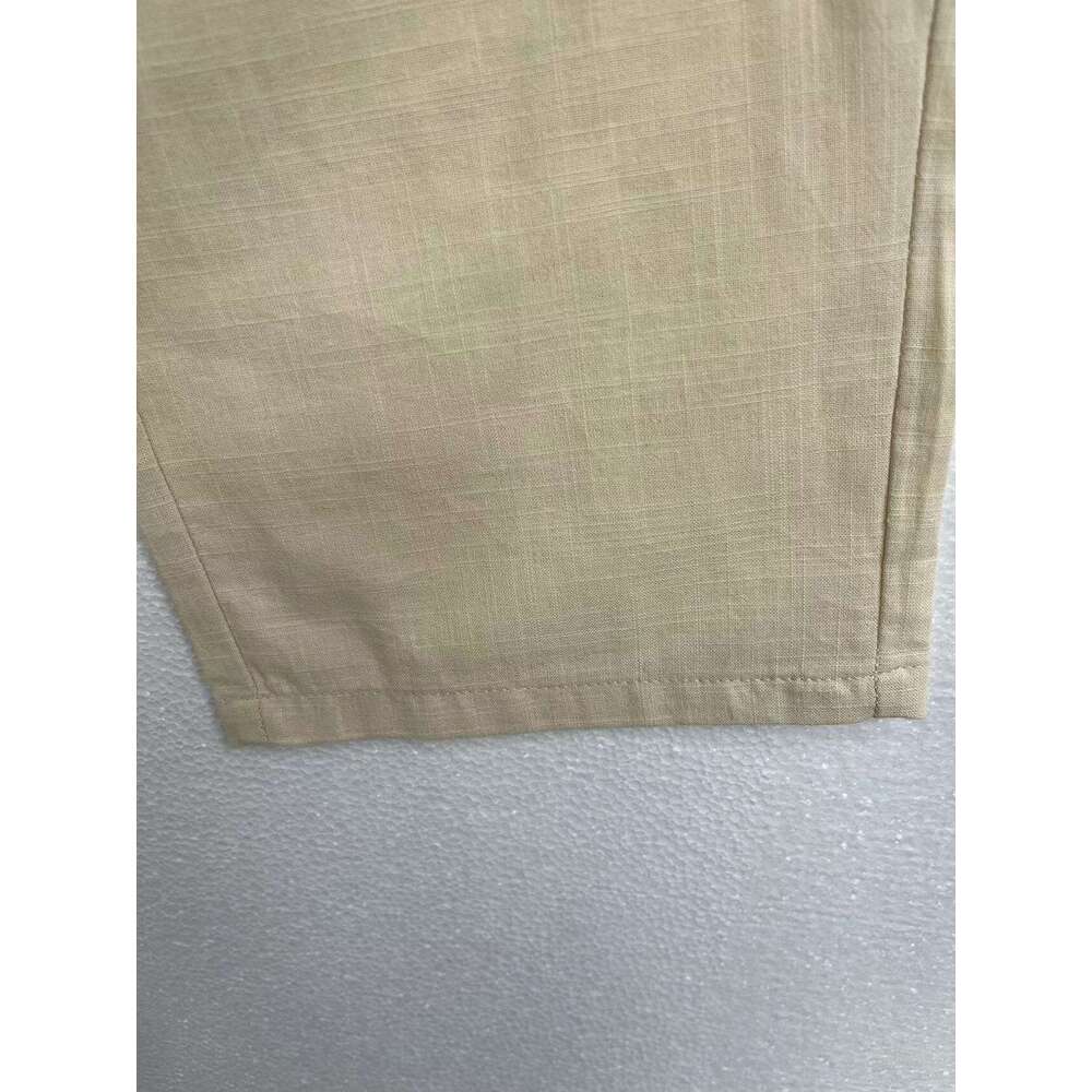 Women's Spring Summer New Cotton Linen Pants Casual Fashion Slimming Simple Versatile B5